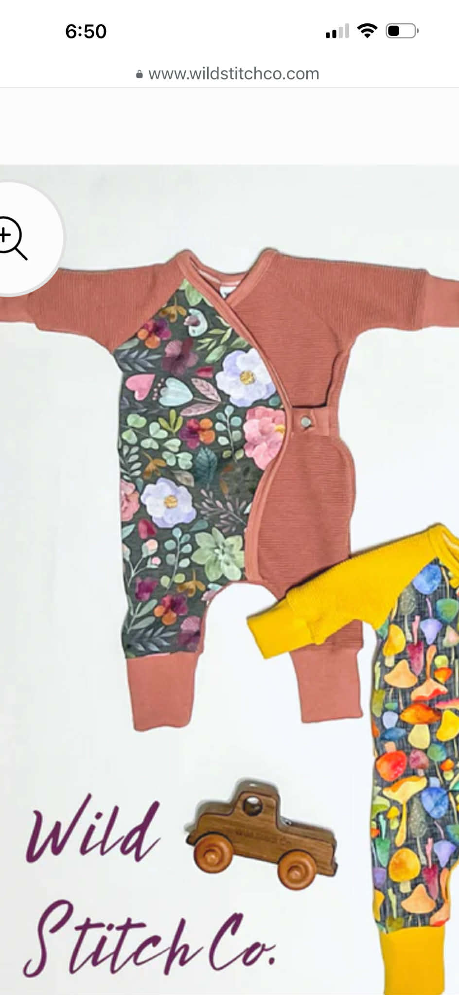 NB side snap romper