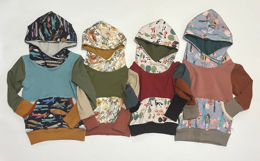 Grow With Me Color Blocked Hoodies : Made To Order