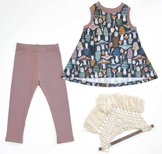 Tunic Swing Tank and Leggings: 2T