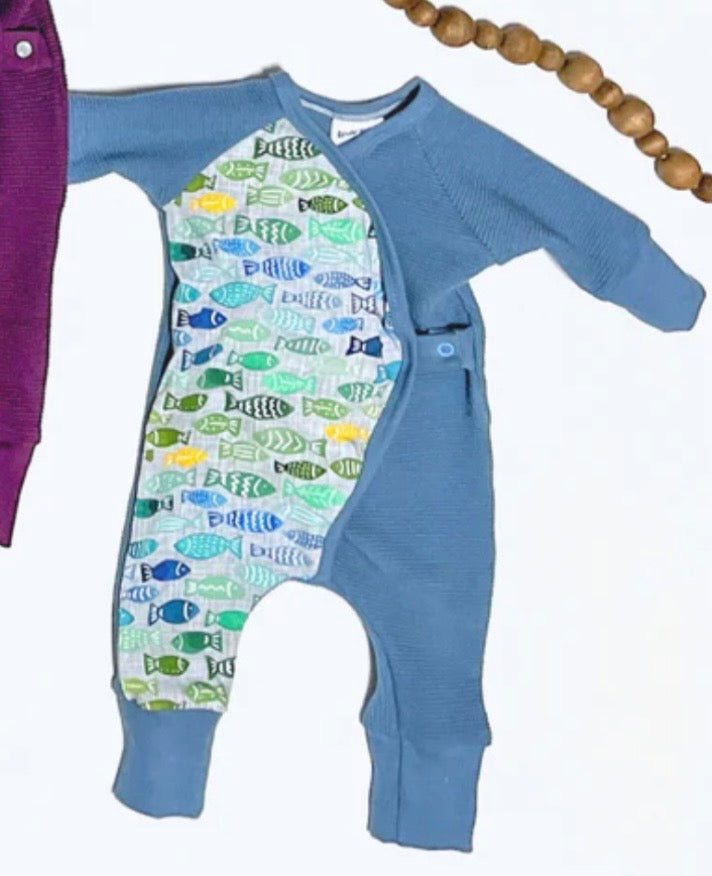 Long Sleeve Side Snap Rompers